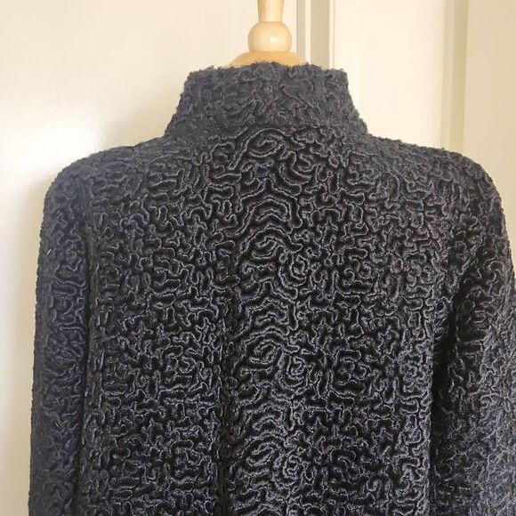Astrakin Black Swing Coat, Made in France, Styled by Lepshire, Vintage, M/L - Picture 11 of 16